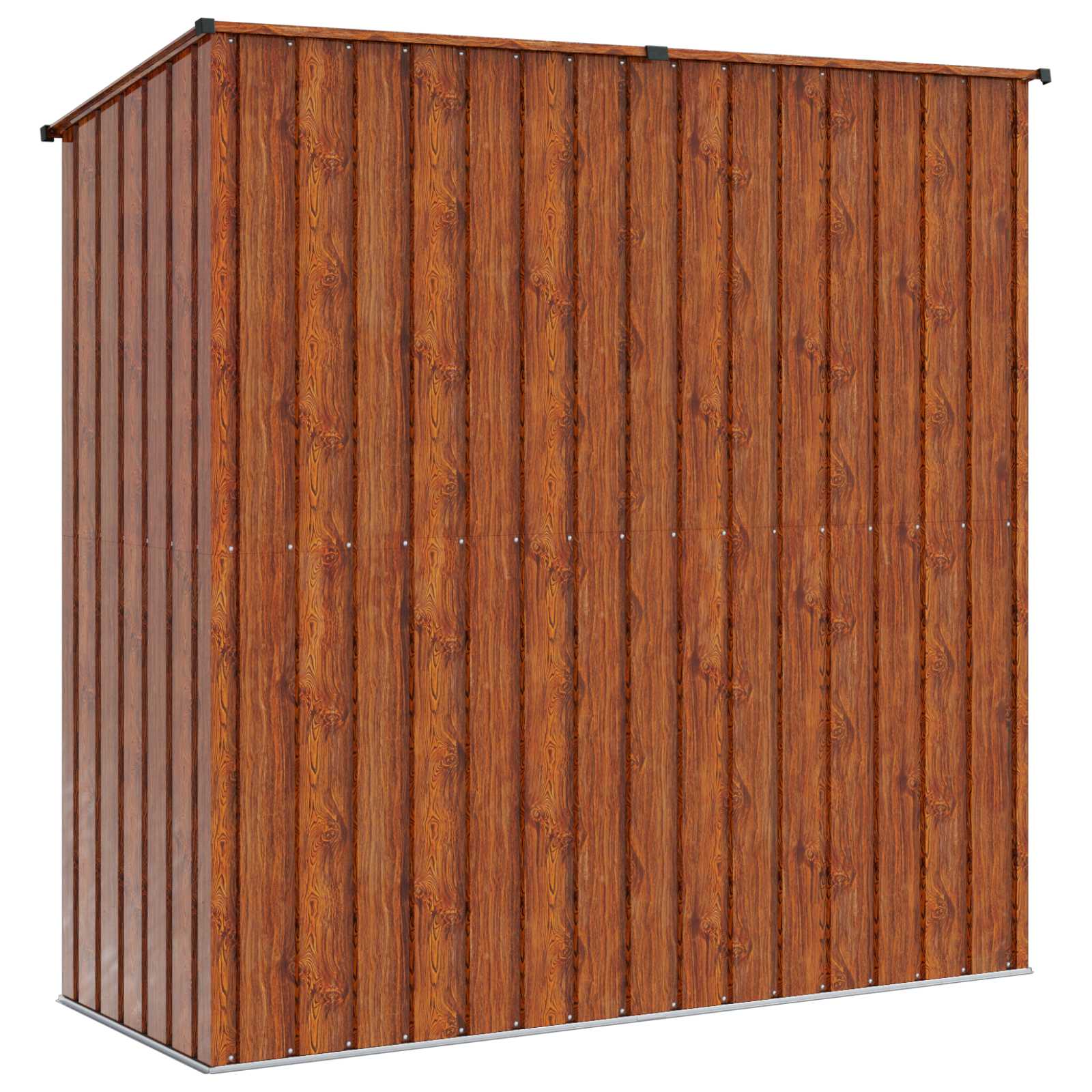 Casette da giardino Marrone 203 x 85,5 x 200 cm Metallo
