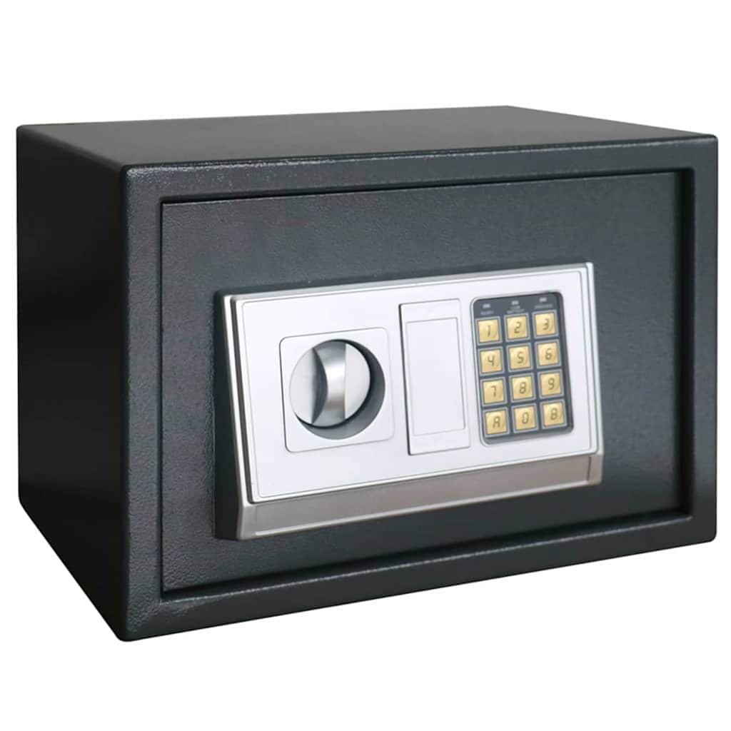 Cassetta di sicurezza digitale Grigio scuro 35 x 25 x 25 cm