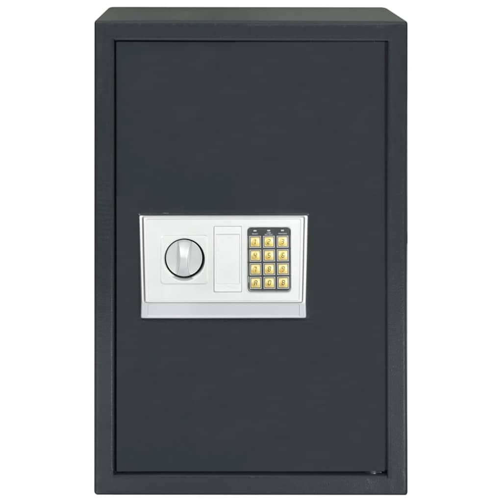 Cassetta di sicurezza digitale Grigio scuro 40 x 35 x 60 cm