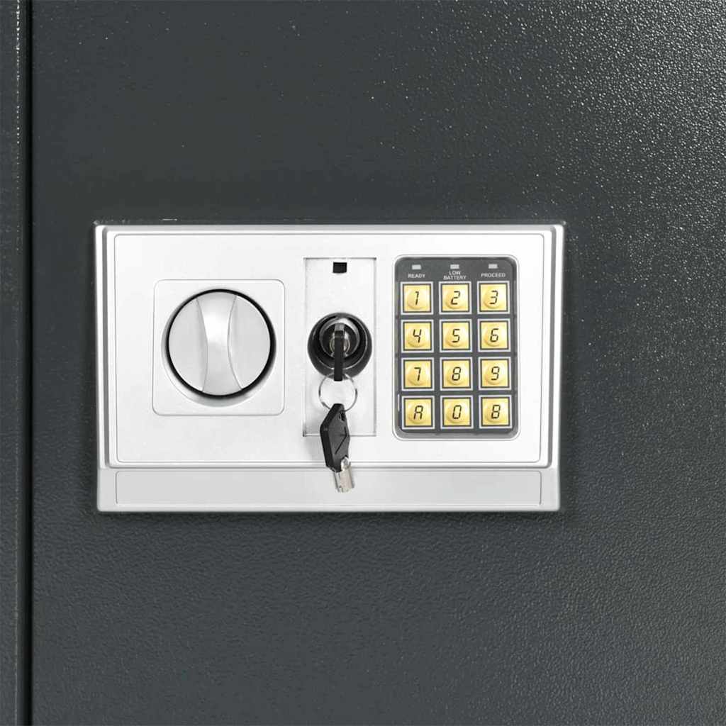Cassetta di sicurezza digitale Grigio scuro 40 x 35 x 60 cm