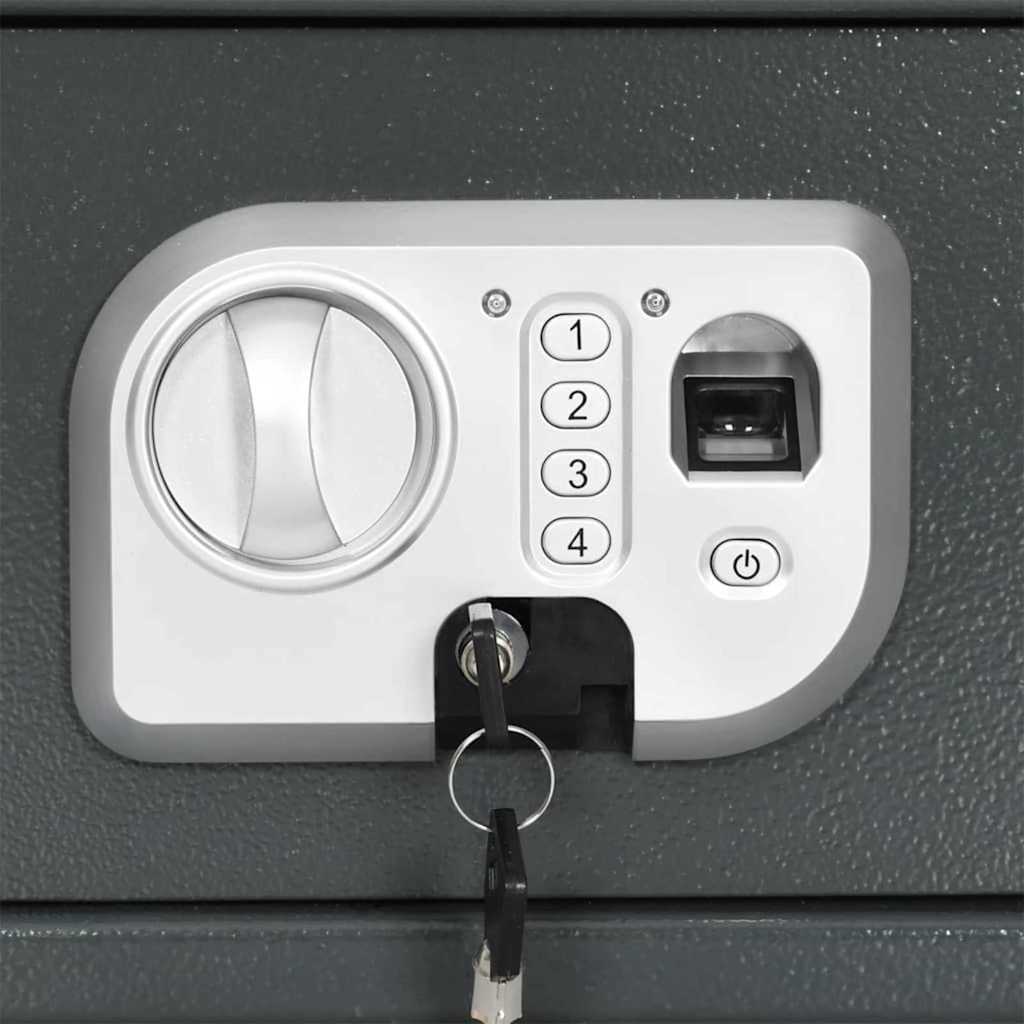 Cassetta di sicurezza digitale Grigio scuro 31 x 20 x 20 cm