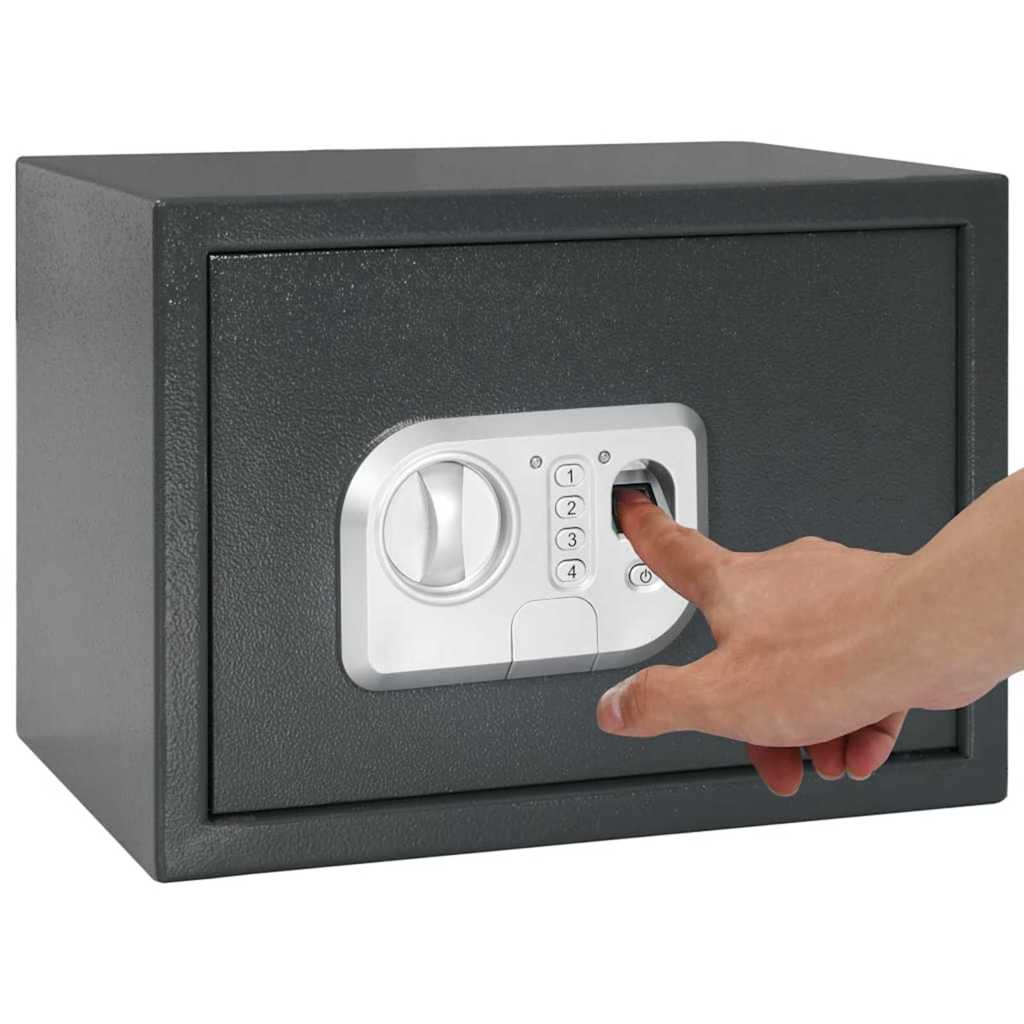 Cassetta di sicurezza digitale Grigio scuro 35 x 25 x 25 cm