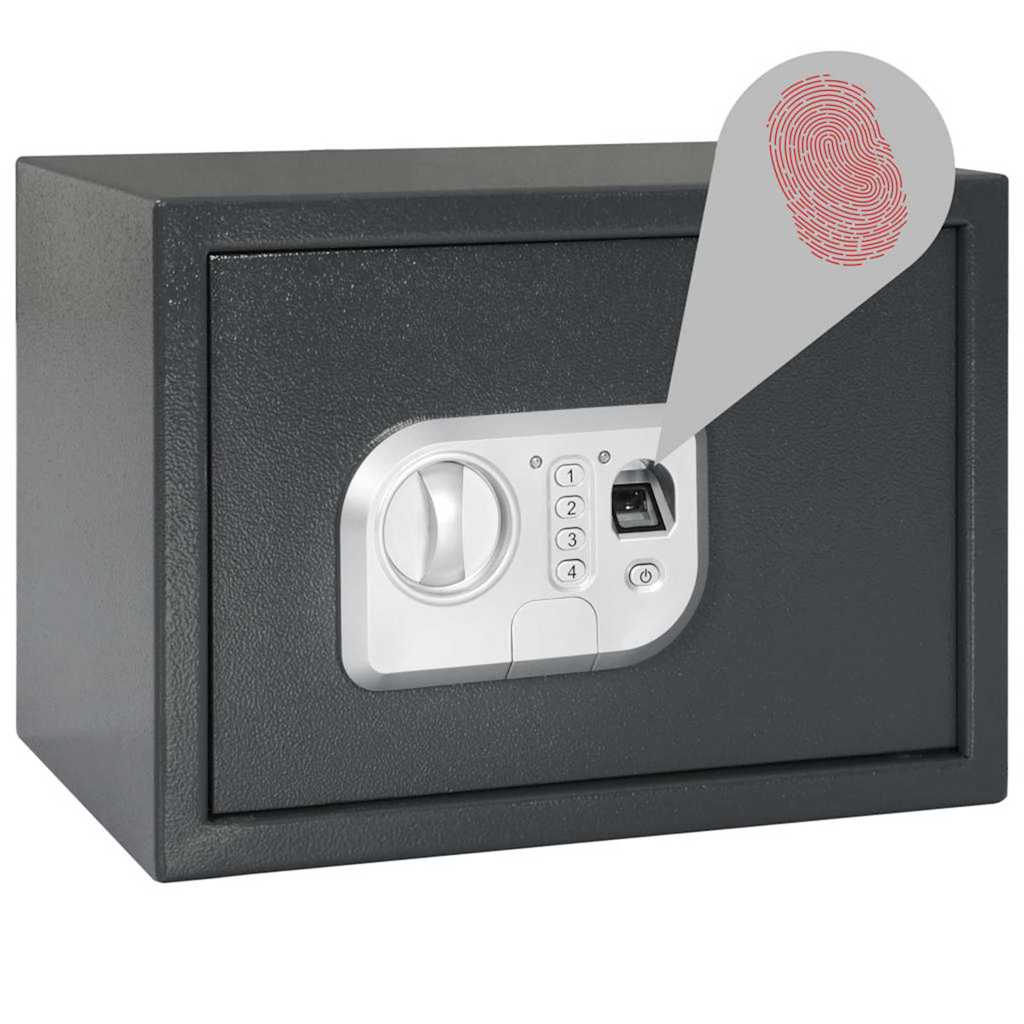 Cassetta di sicurezza digitale Grigio scuro 35 x 25 x 25 cm