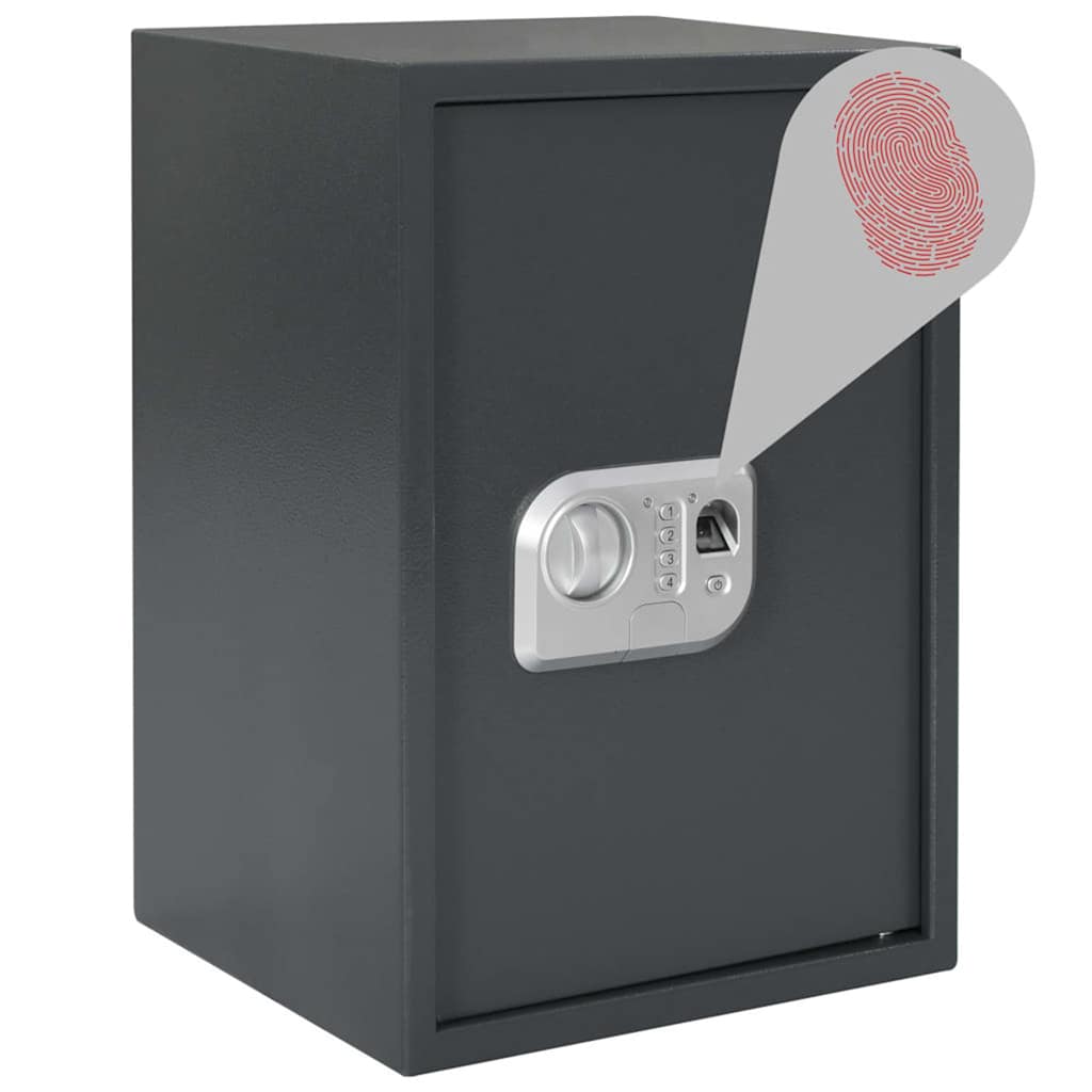 Cassetta di sicurezza digitale Grigio scuro 35 x 31 x 50 cm