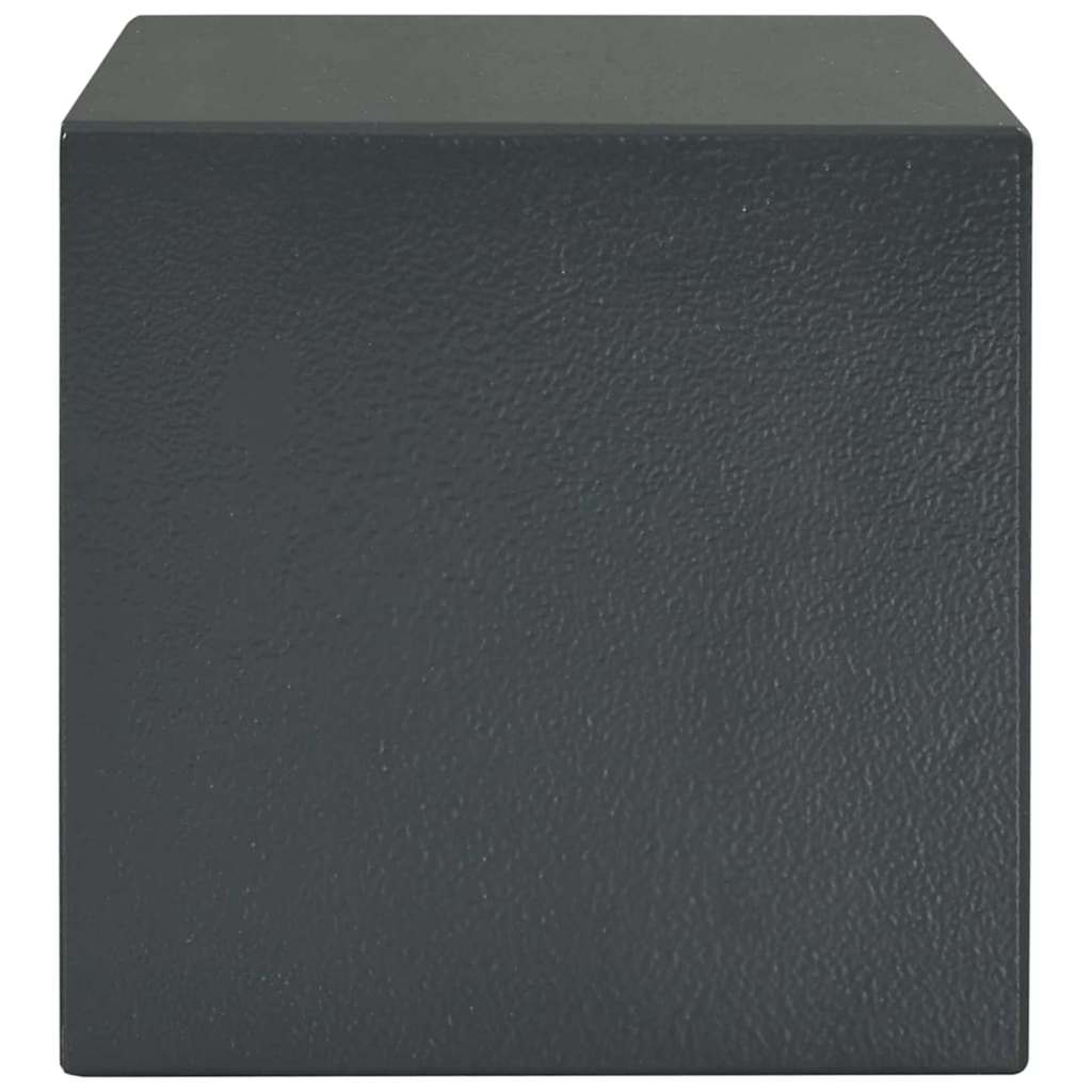 Cassaforte con blocco Grigio scuro 23 x 17 x 17 cm Acciaio
