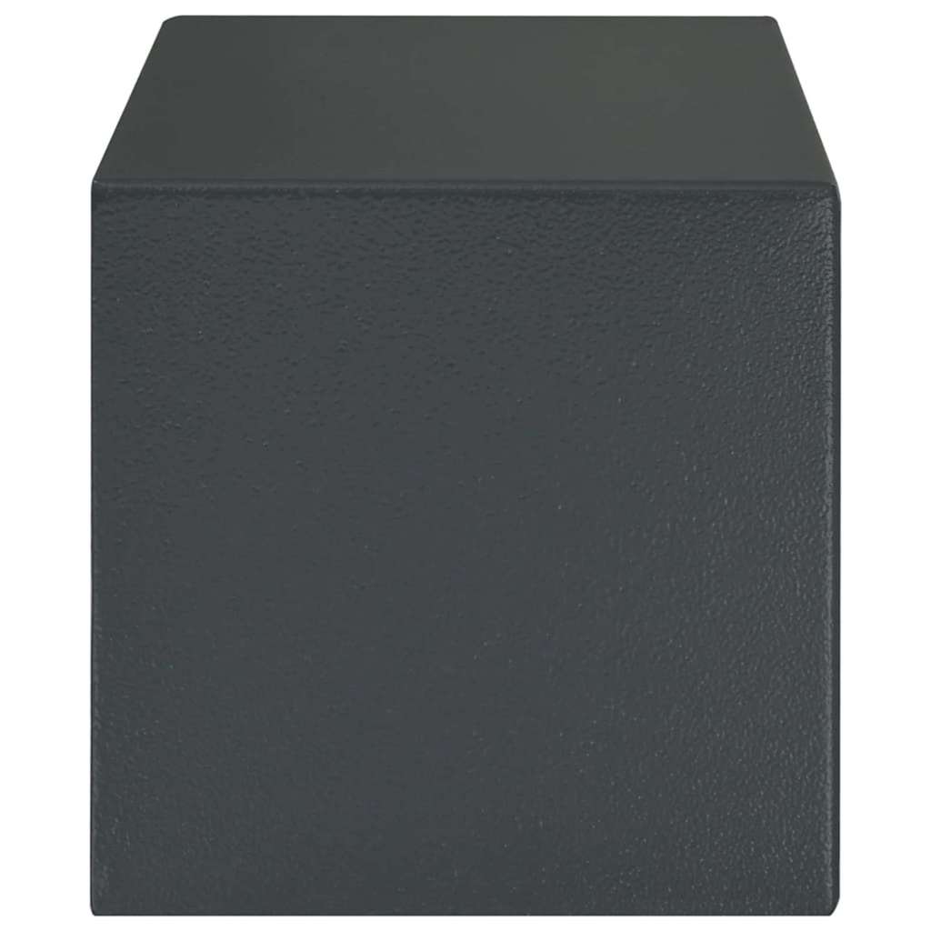 Cassaforte con blocco Grigio scuro 31 x 20 x 20 cm Acciaio