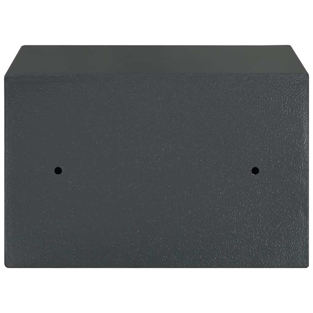 Cassaforte con blocco Grigio scuro 31 x 20 x 20 cm Acciaio