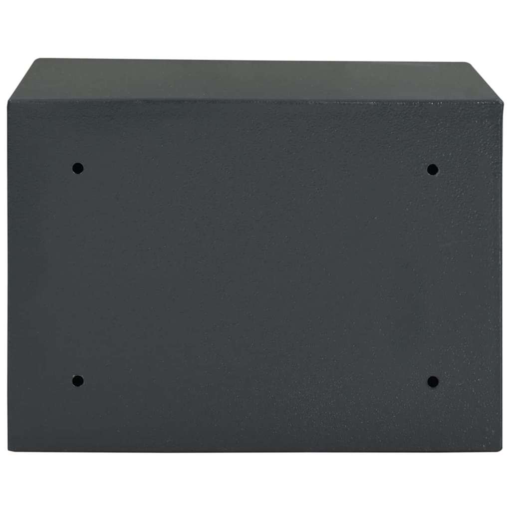 Cassaforte con blocco Grigio scuro 35 x 25 x 25 cm Acciaio