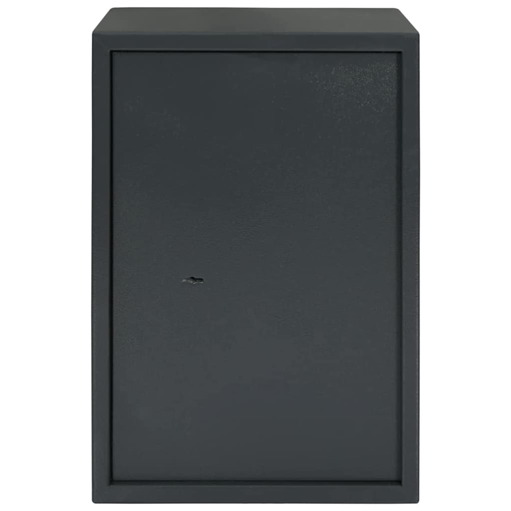 Cassaforte con blocco Grigio scuro 35 x 31 x 50 cm Acciaio
