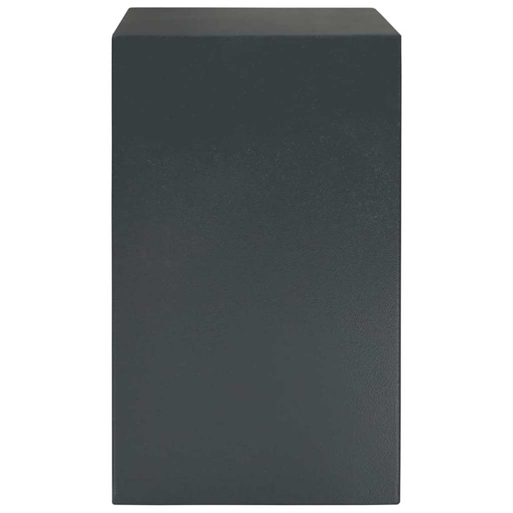 Cassaforte con blocco Grigio scuro 35 x 31 x 50 cm Acciaio