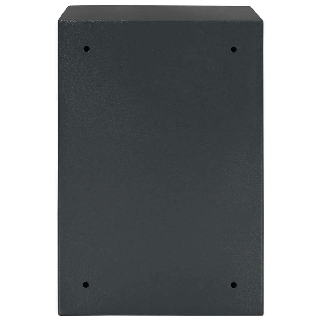 Cassaforte con blocco Grigio scuro 35 x 31 x 50 cm Acciaio