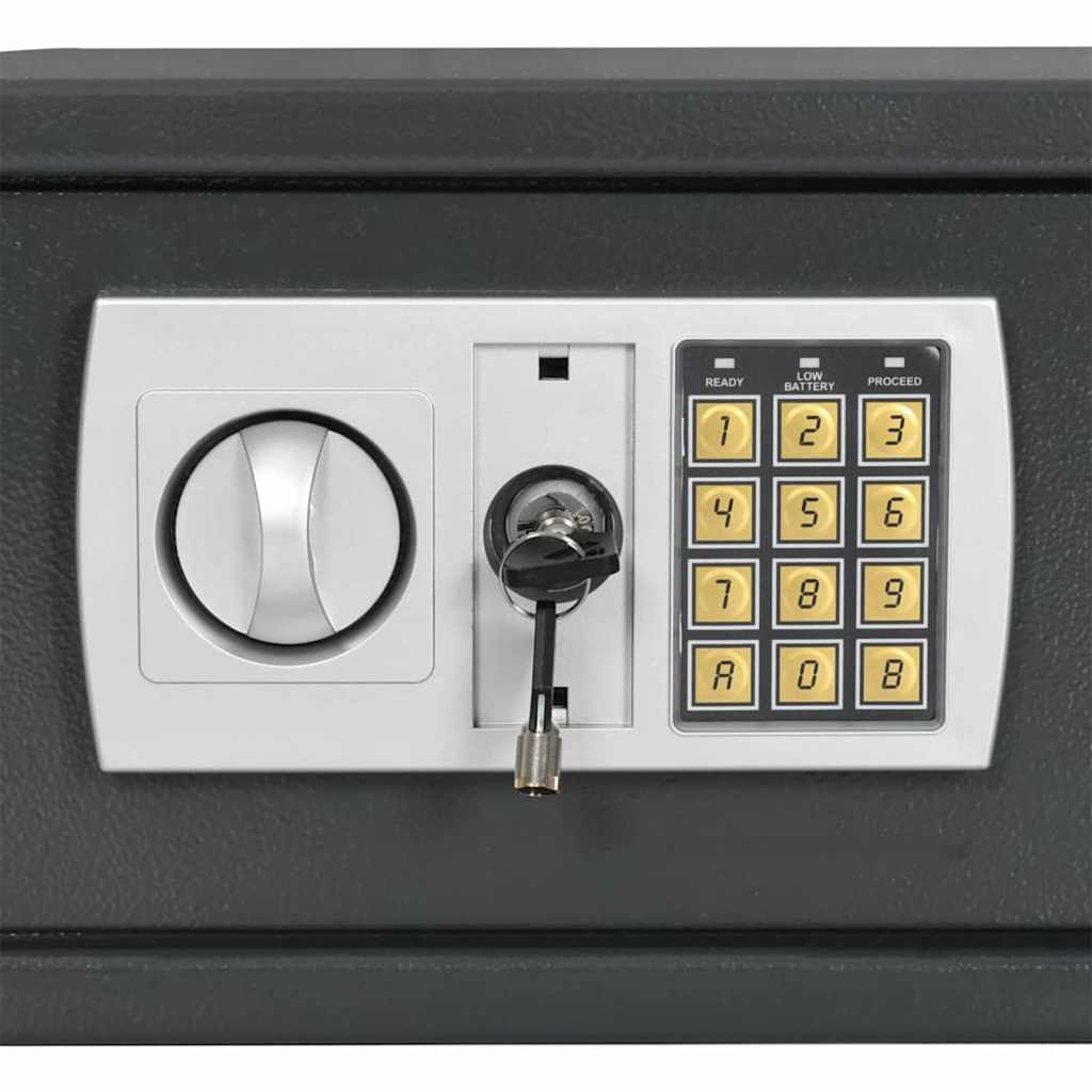 Cassetta di sicurezza digitale Grigio scuro 42 x 37 x 20 cm