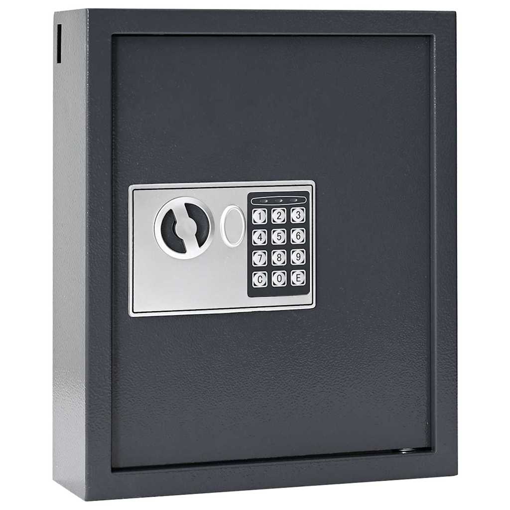 Cassetta di sicurezza digitale Grigio scuro 30 x 10 x 36,5 cm