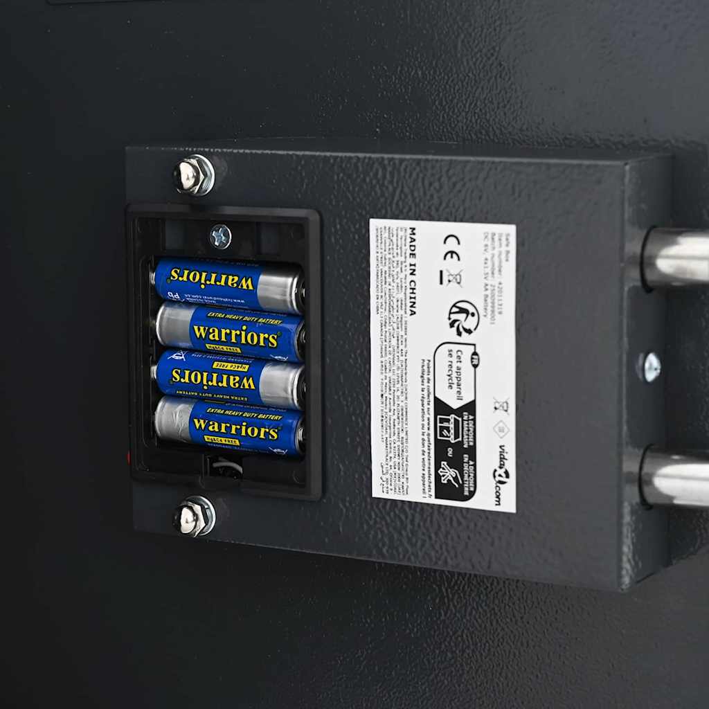 Cassetta di sicurezza digitale Grigio scuro 30 x 10 x 36,5 cm