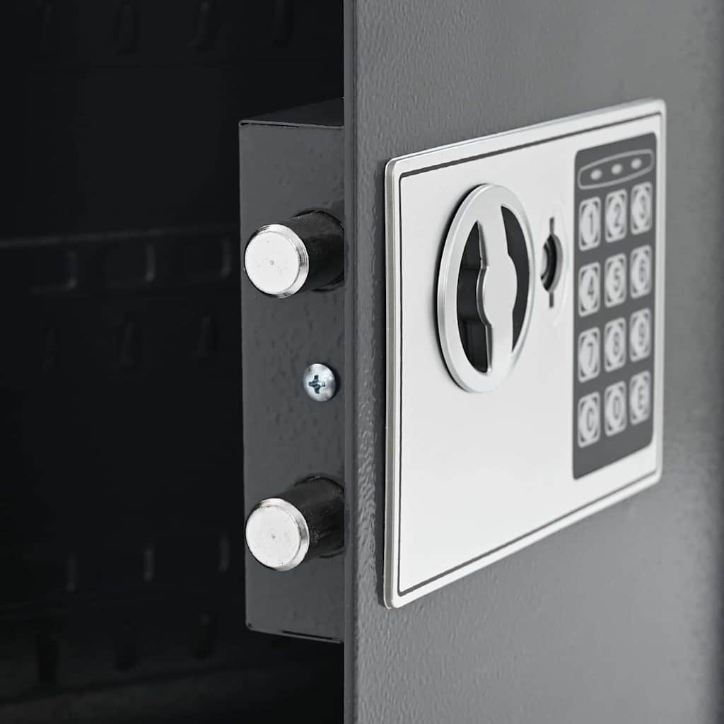 Cassetta di sicurezza digitale Grigio scuro 30 x 10 x 36,5 cm