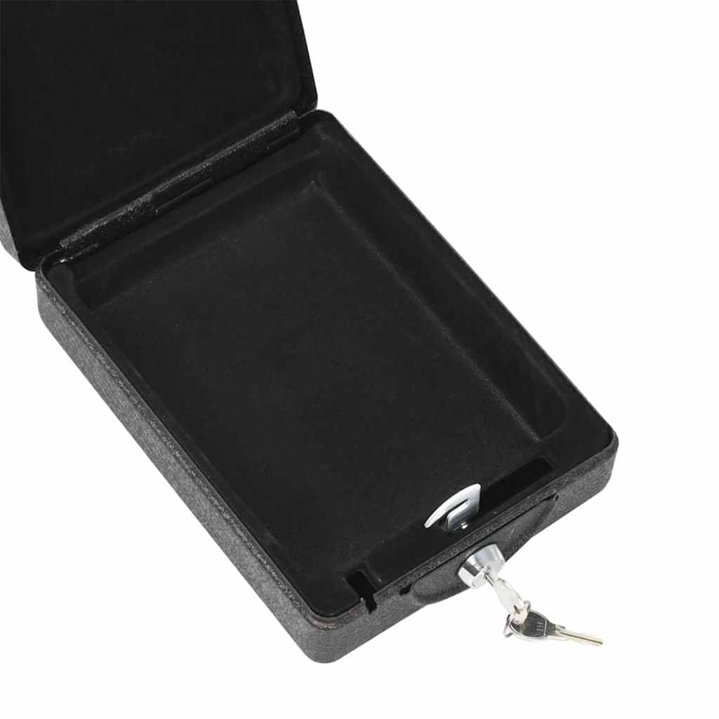 Cassaforte per Auto con blocco Nero 22 x 16 x 7 cm Acciaio
