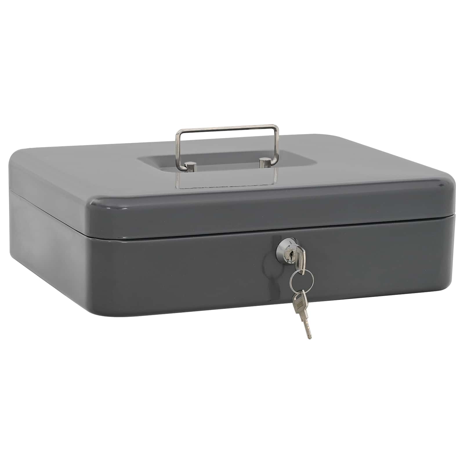 Scatola per Contanti Grigio scuro 30 x 24 x 9 cm Acciaio