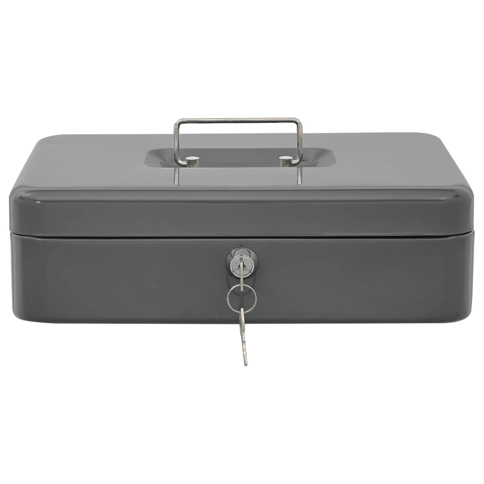 Scatola per Contanti Grigio scuro 30 x 24 x 9 cm Acciaio