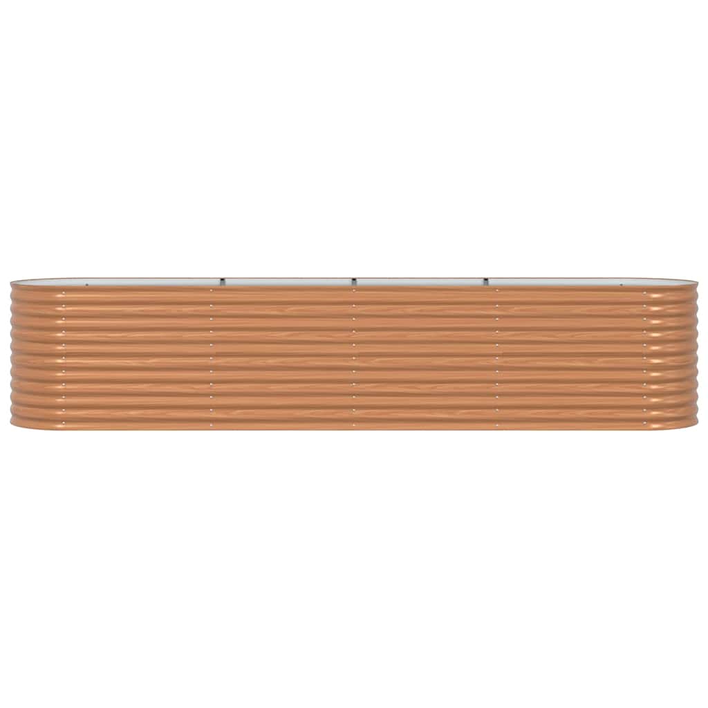 Letto Rialzato Marrone 400 x 80 x 81 cm Acciaio