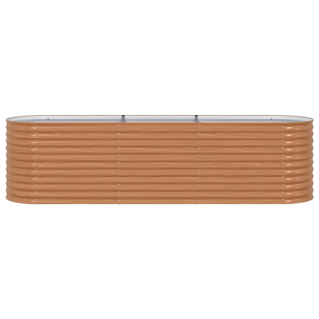 Letto Rialzato Marrone 320 x 80 x 81 cm Acciaio