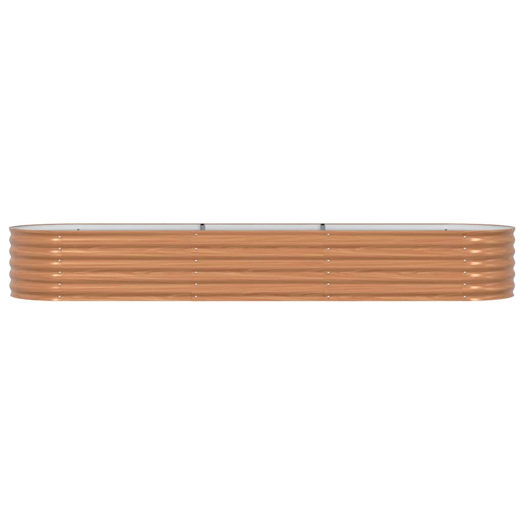Letto Rialzato Marrone 320 x 80 x 44 cm Acciaio