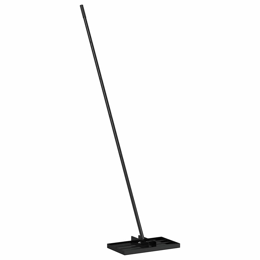 Rastrello per livellare il giardino Nero 45 x 25 x 200 cm