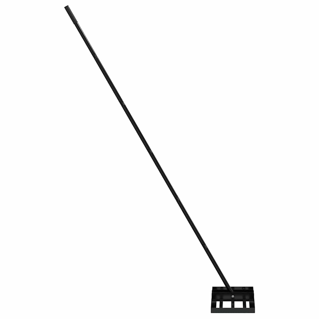 Rastrello per livellare il giardino Nero 45 x 25 x 200 cm