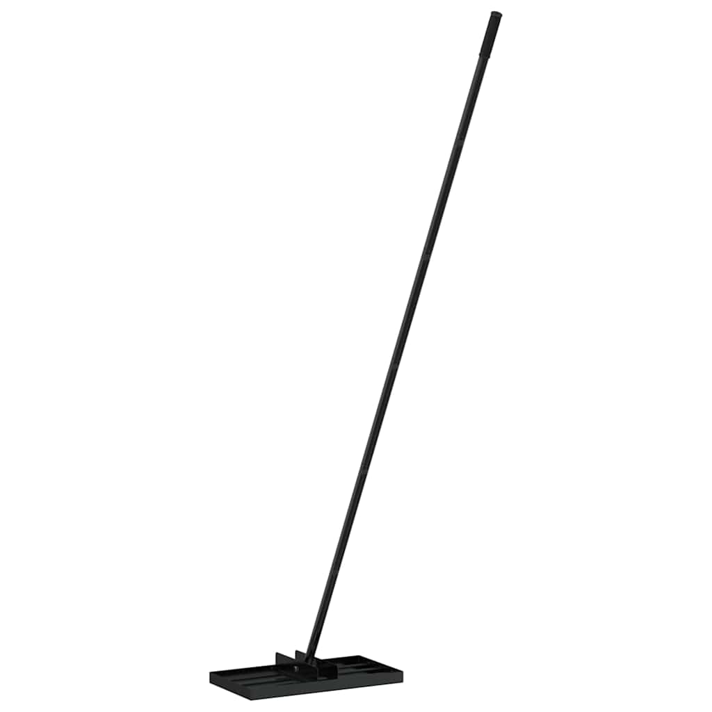 Rastrello per livellare il giardino Nero 45 x 25 x 200 cm