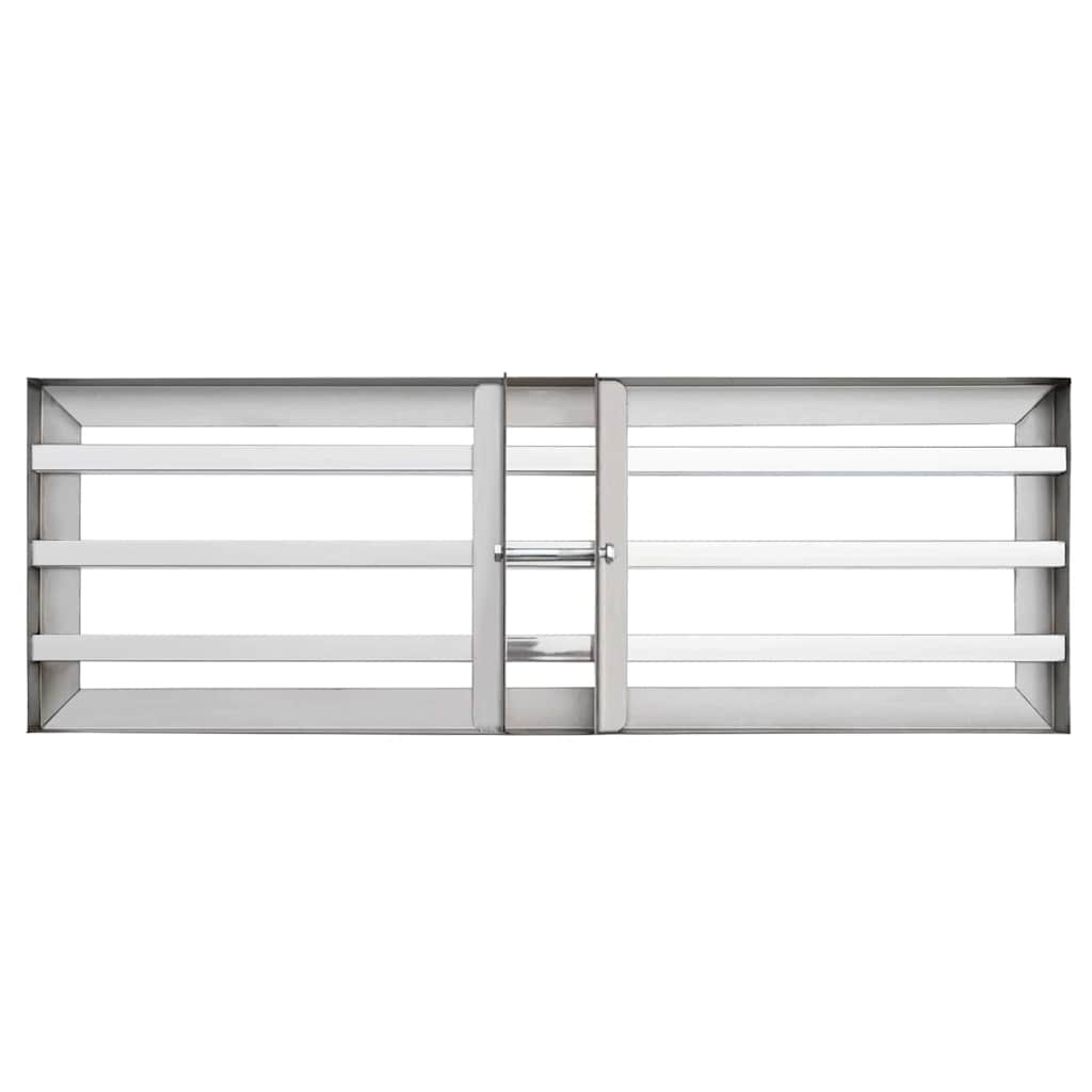 Rastrello livellatore da giardino Argento Acciaio inossidabile