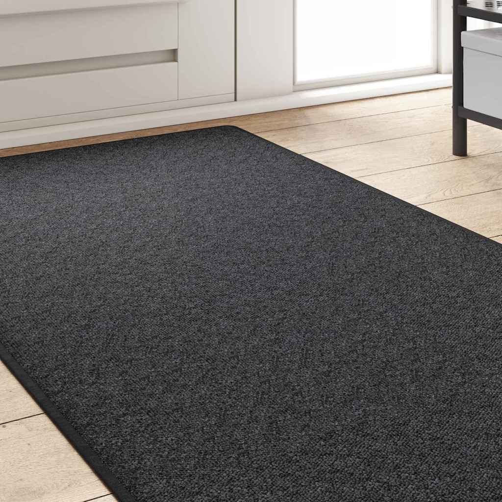 Runner in Moquette Grigio scuro 80 x 500 cm 100% Polipropilene