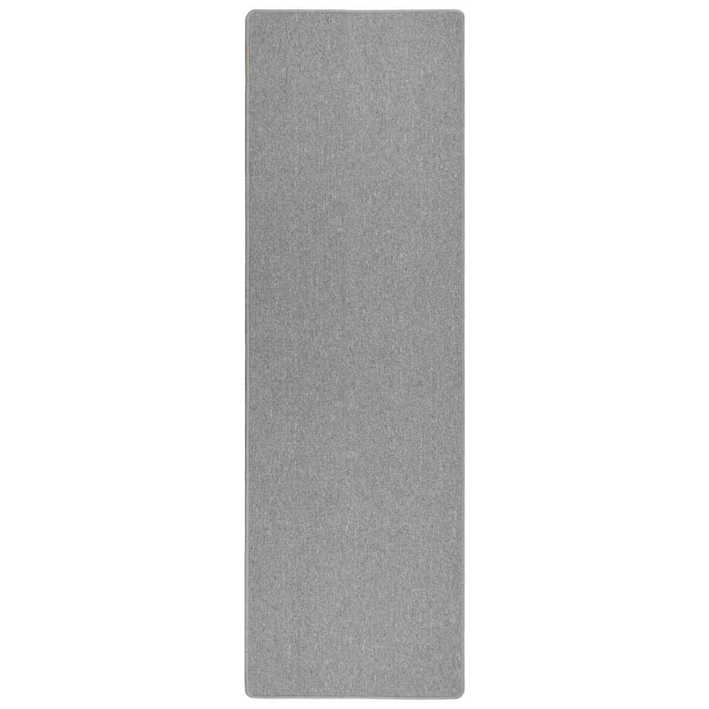 Runner in Moquette Grigio chiaro 80 x 500 cm 100% Polipropilene