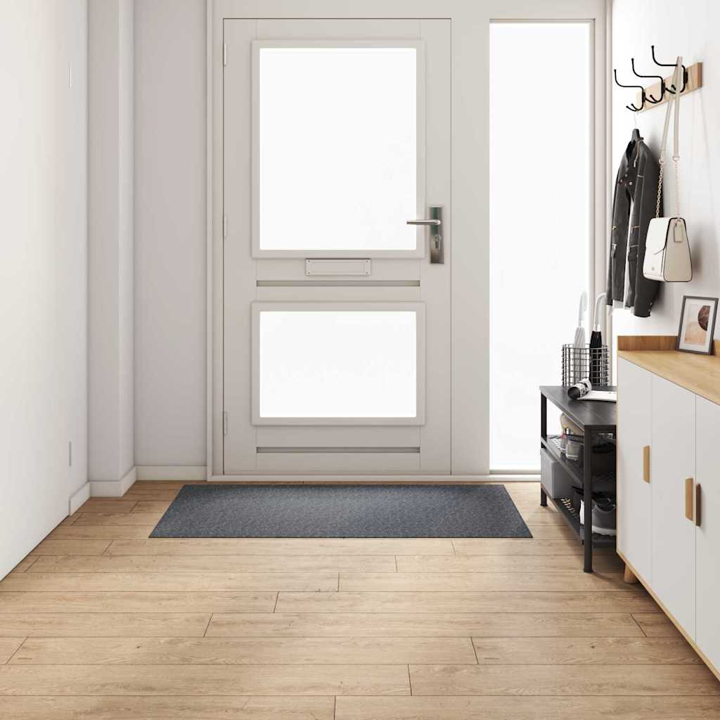 Runner in Moquette Grigio 80 x 150 cm Tessuto