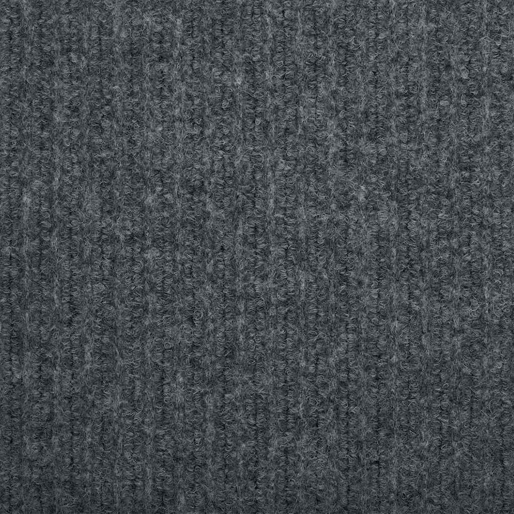 Runner in Moquette Grigio 80 x 200 cm Tessuto