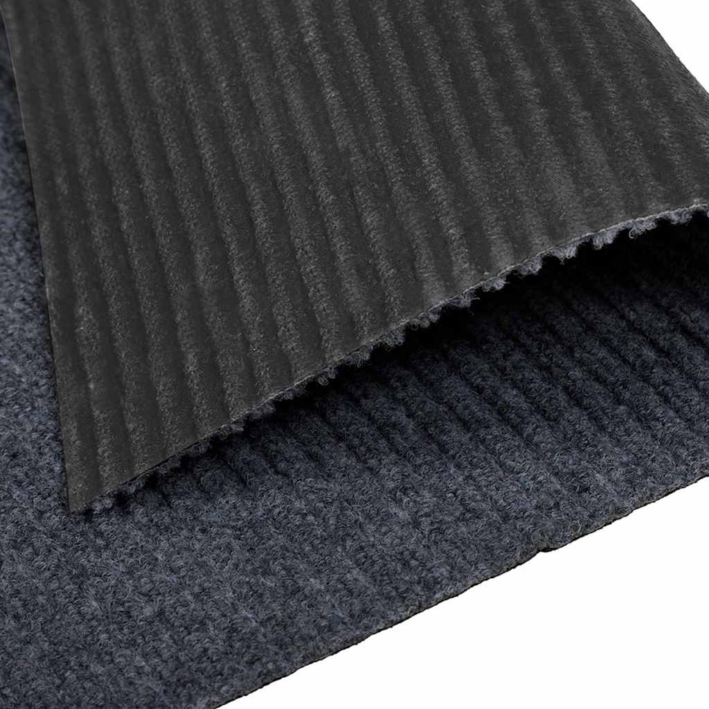 Runner in Moquette Grigio 80 x 400 cm Tessuto