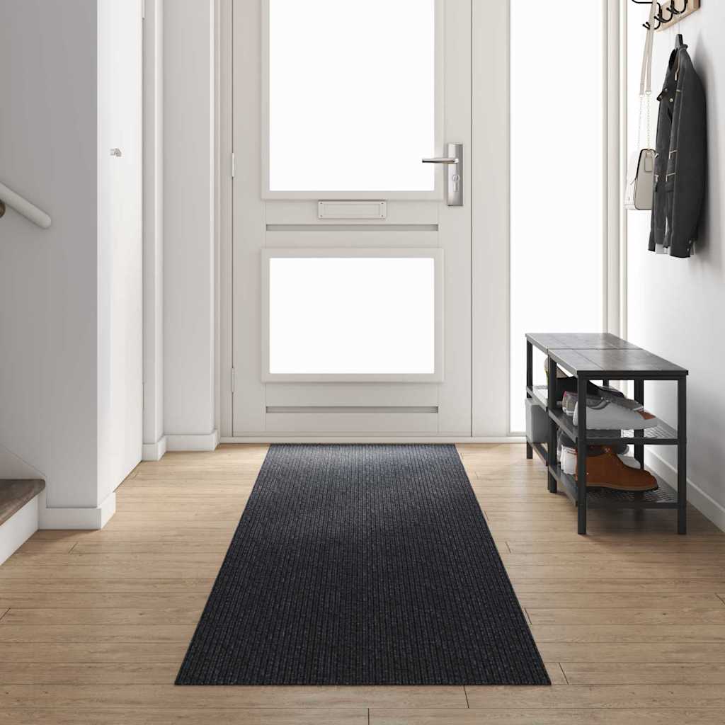 Runner in Moquette Antracite 80 x 400 cm Tessuto