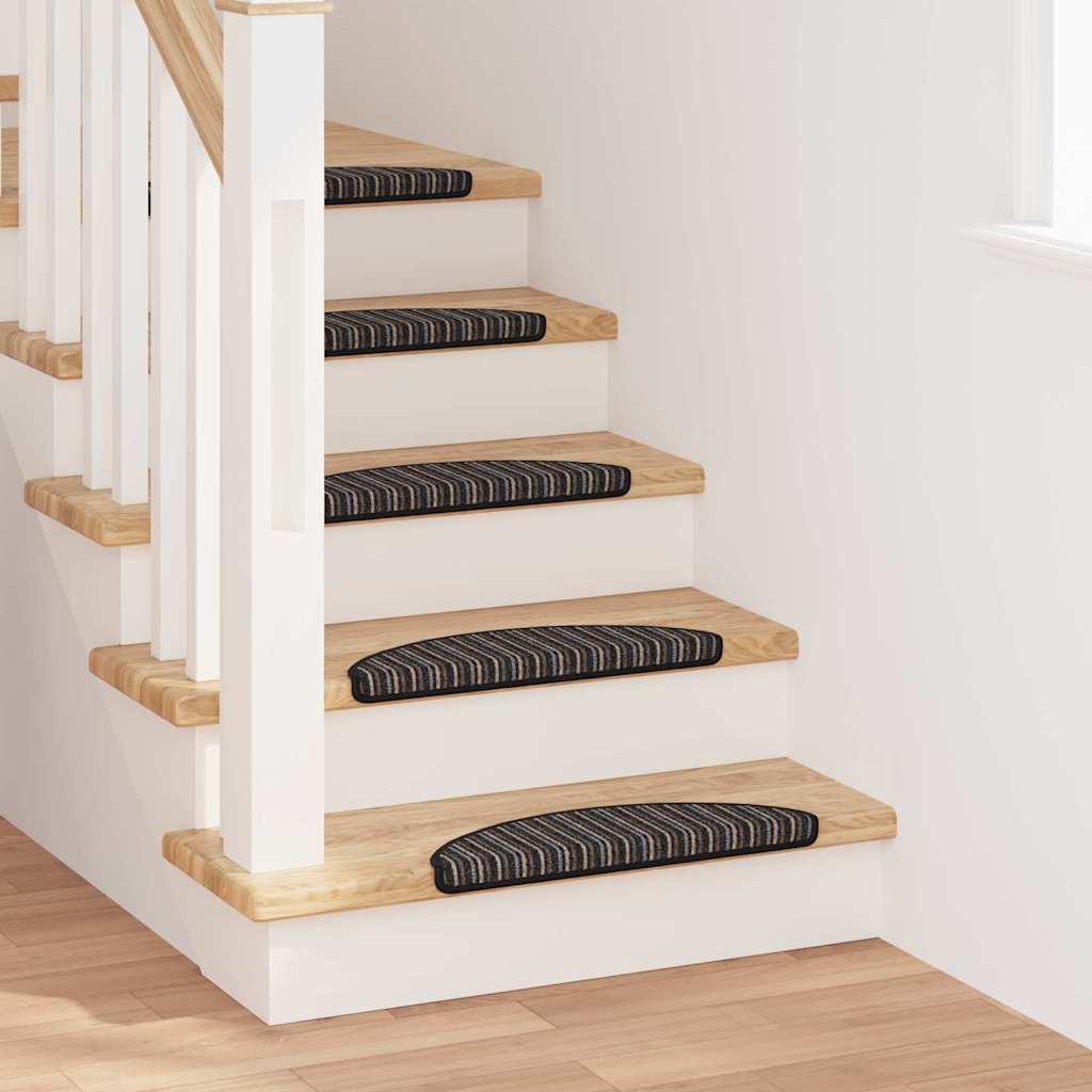 Tappetini per scale autoadesivi 15 pz 56 x 17 x 3 cm Non-Slip