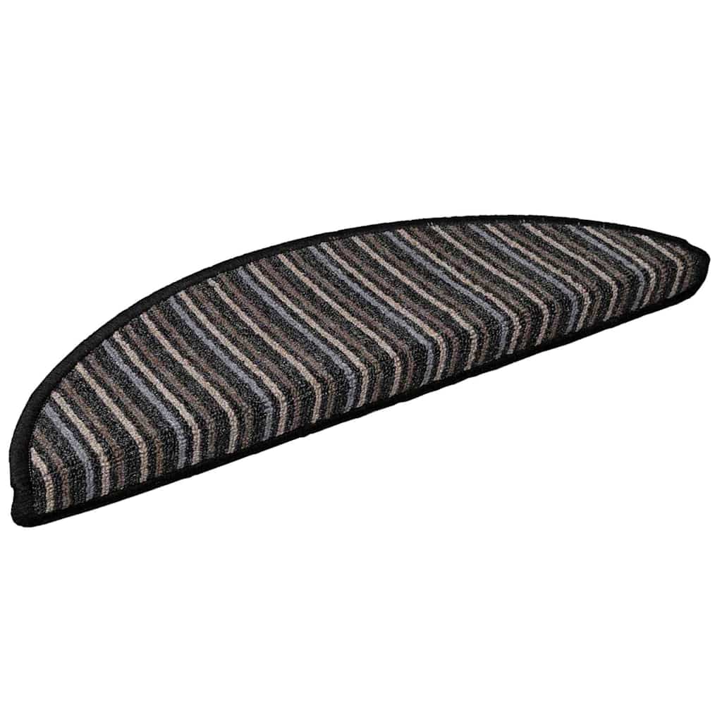 Tappetini per scale autoadesivi 15 pz 56 x 17 x 3 cm Non-Slip