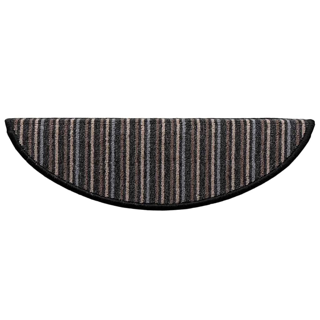 Tappetini per scale autoadesivi 15 pz 56 x 17 x 3 cm Non-Slip