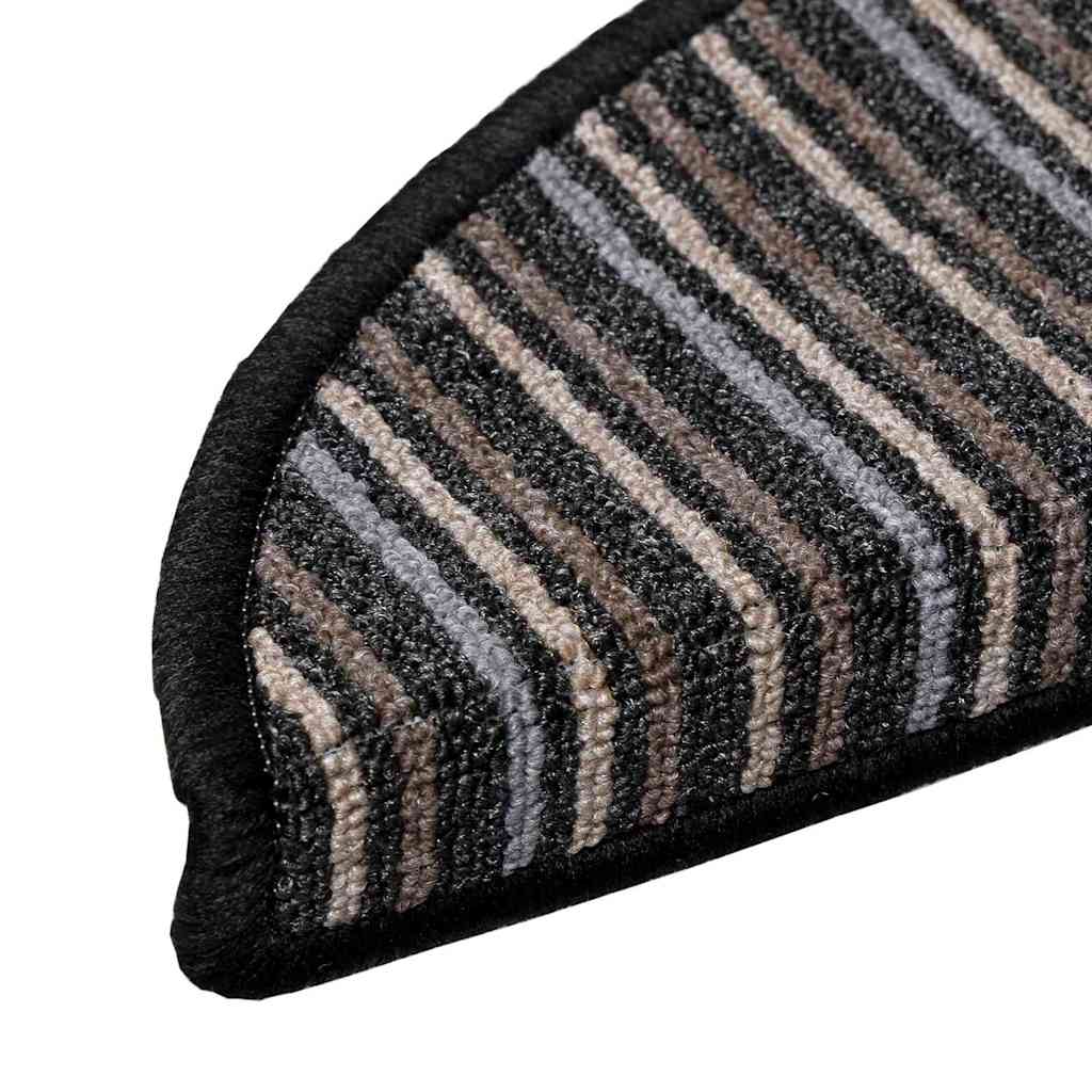 Tappetini per scale autoadesivi 15 pz 56 x 17 x 3 cm Non-Slip