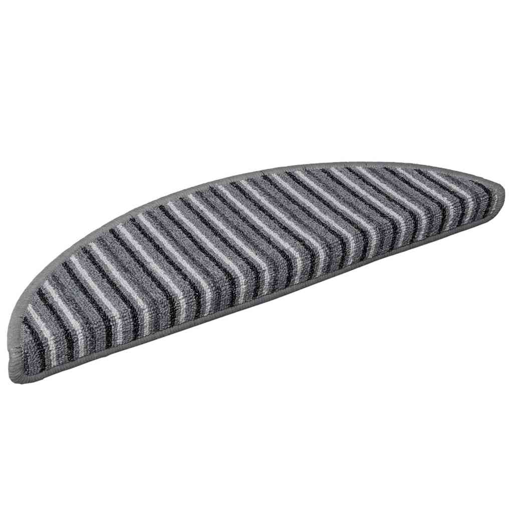 Tappetini per scale autoadesivi 15 pz 56 x 17 x 3 cm Non-Slip