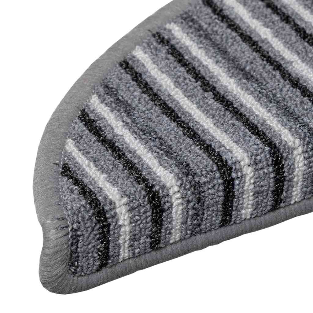 Tappetini per scale autoadesivi 15 pz 56 x 17 x 3 cm Non-Slip