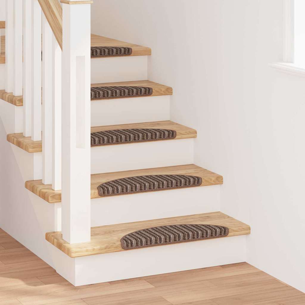 Tappetini per scale autoadesivi 15 pz 56 x 17 x 3 cm Non-Slip