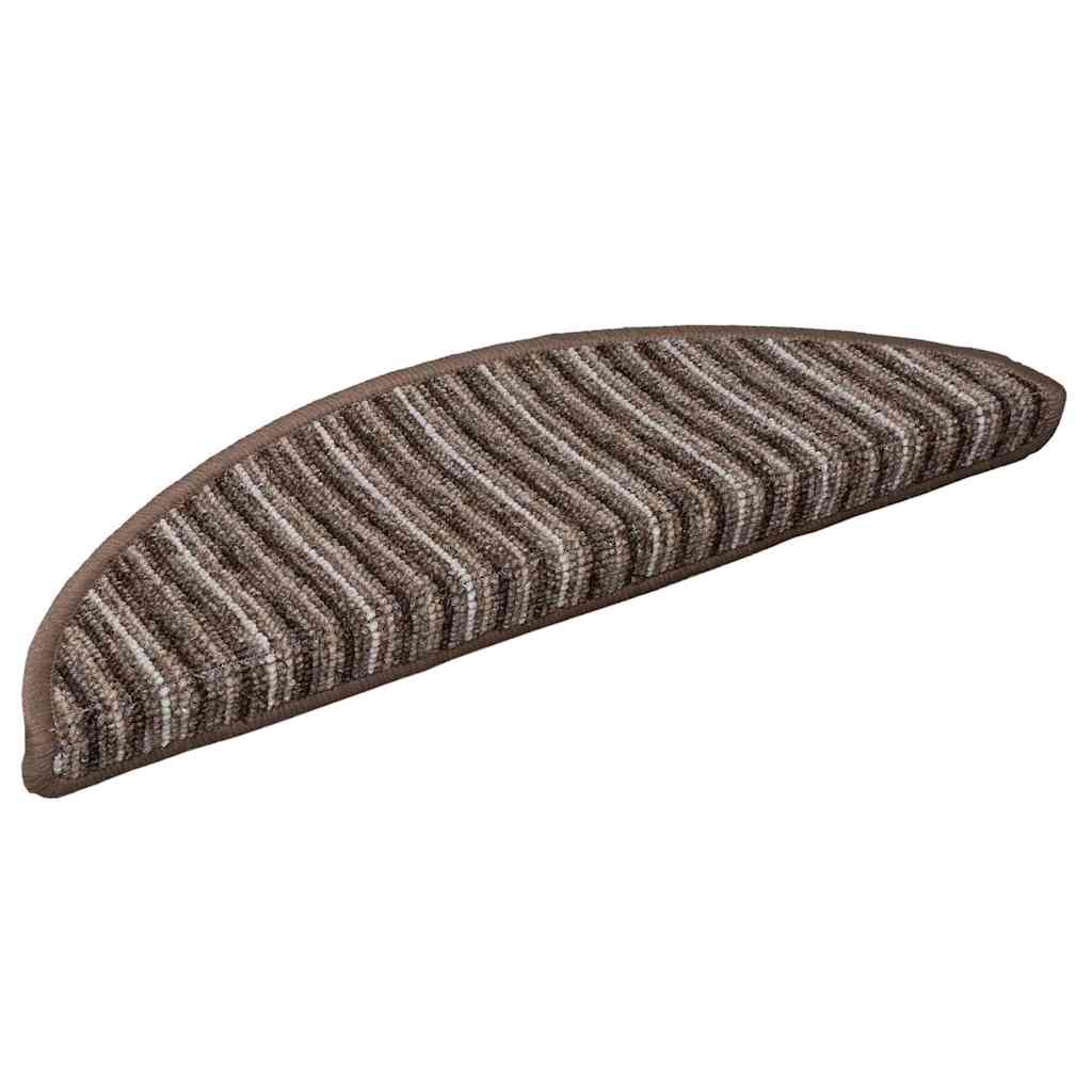 Tappetini per scale autoadesivi 15 pz 56 x 17 x 3 cm Non-Slip