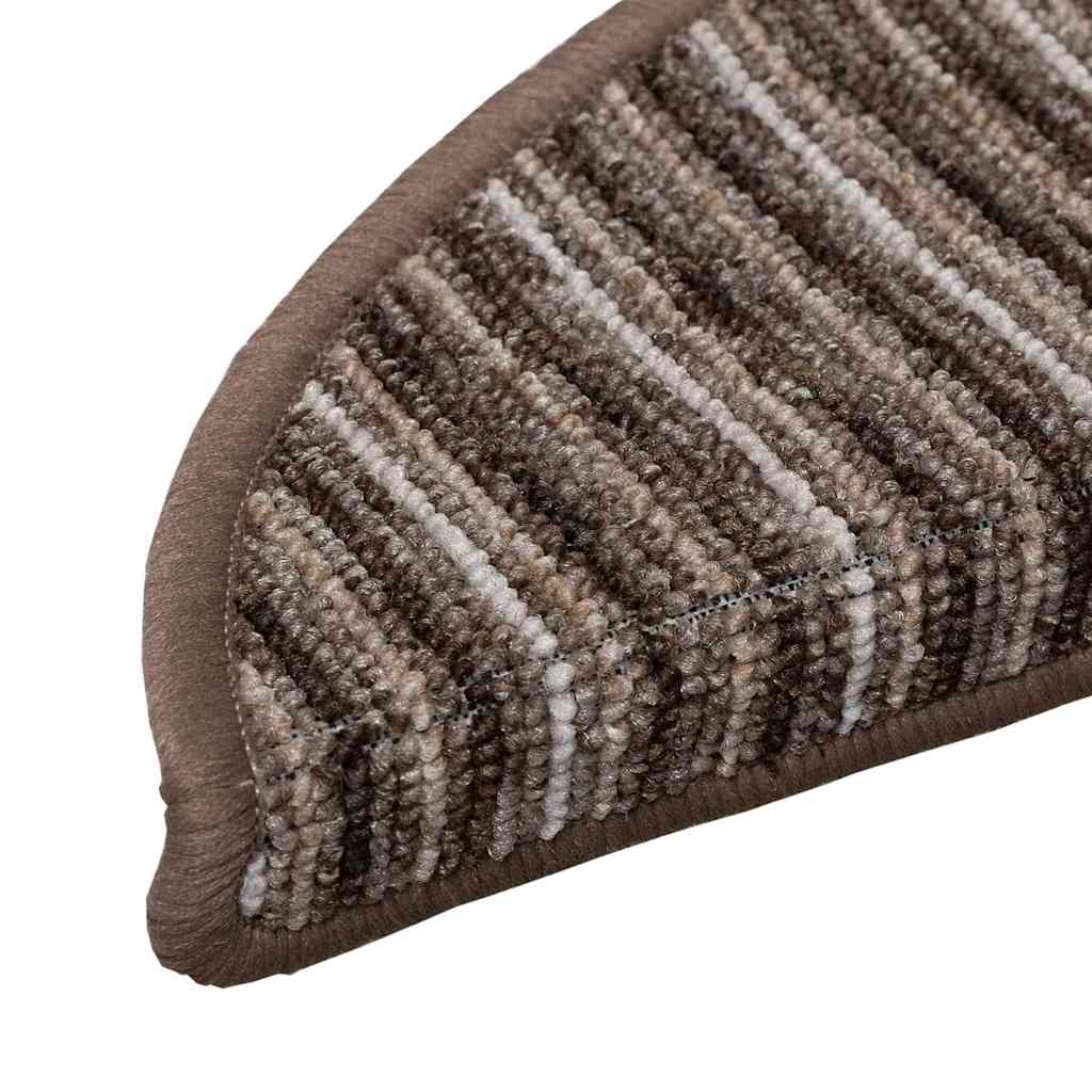 Tappetini per scale autoadesivi 15 pz 56 x 17 x 3 cm Non-Slip