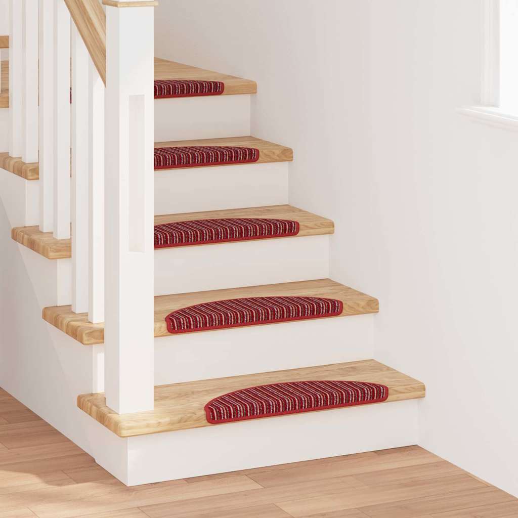Tappetini per scale autoadesivi 15 pz 56 x 17 x 3 cm Non-Slip