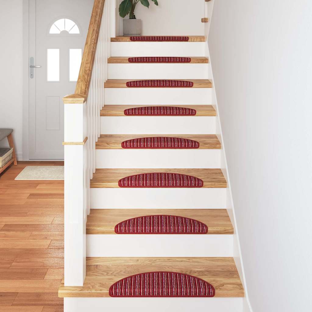 Tappetini per scale autoadesivi 15 pz 56 x 17 x 3 cm Non-Slip