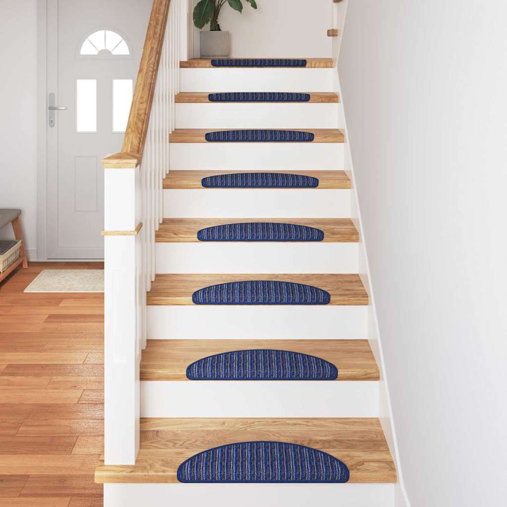 Tappetini per scale autoadesivi 15 pz 56 x 17 x 3 cm Non-Slip