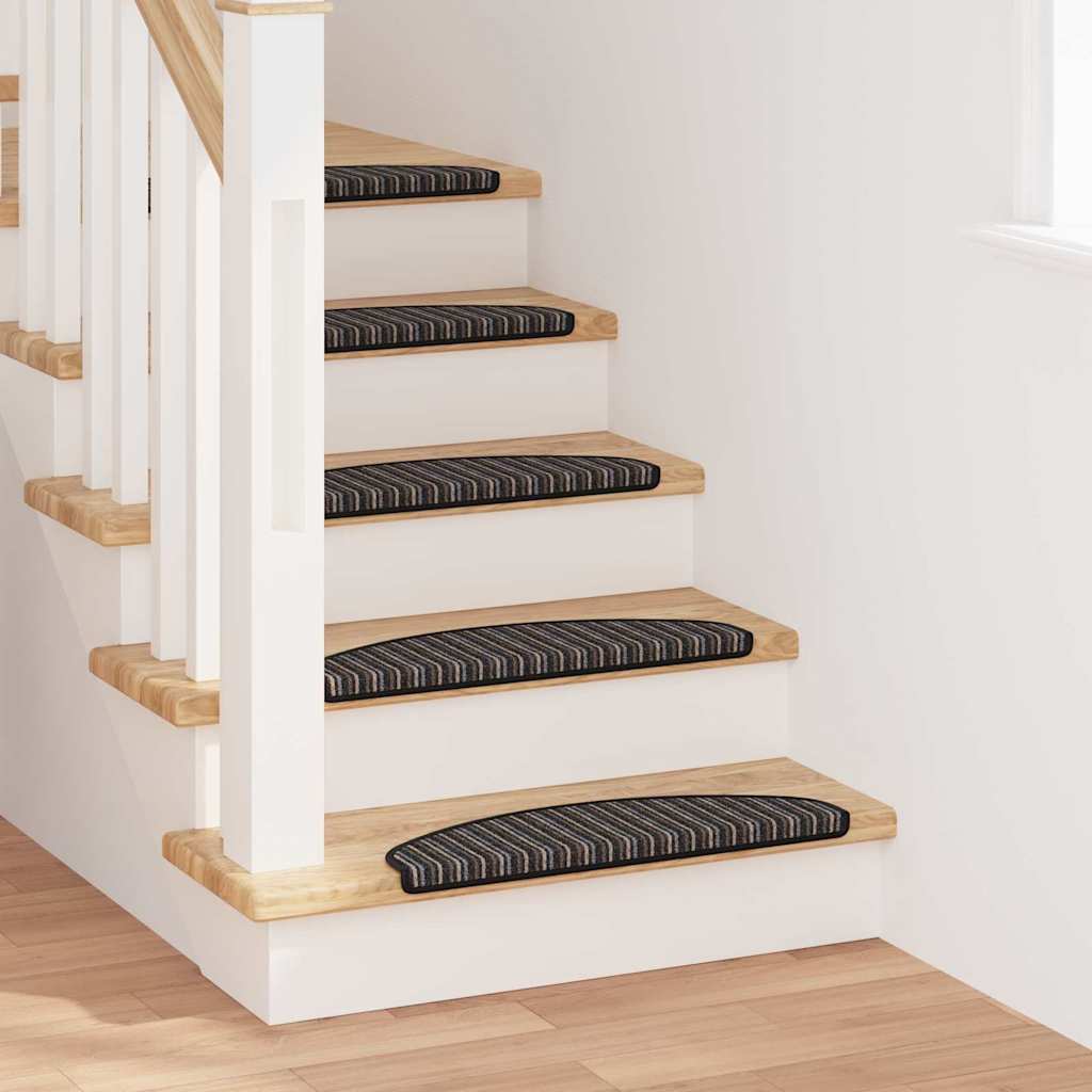 Tappetini per scale autoadesivi 15 pz 65 x 21 x 4 cm Non-Slip