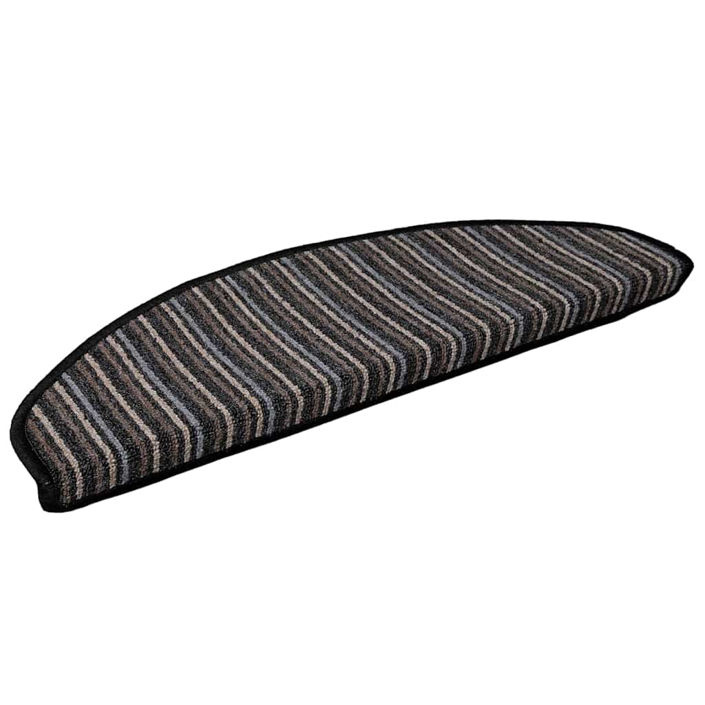 Tappetini per scale autoadesivi 15 pz 65 x 21 x 4 cm Non-Slip