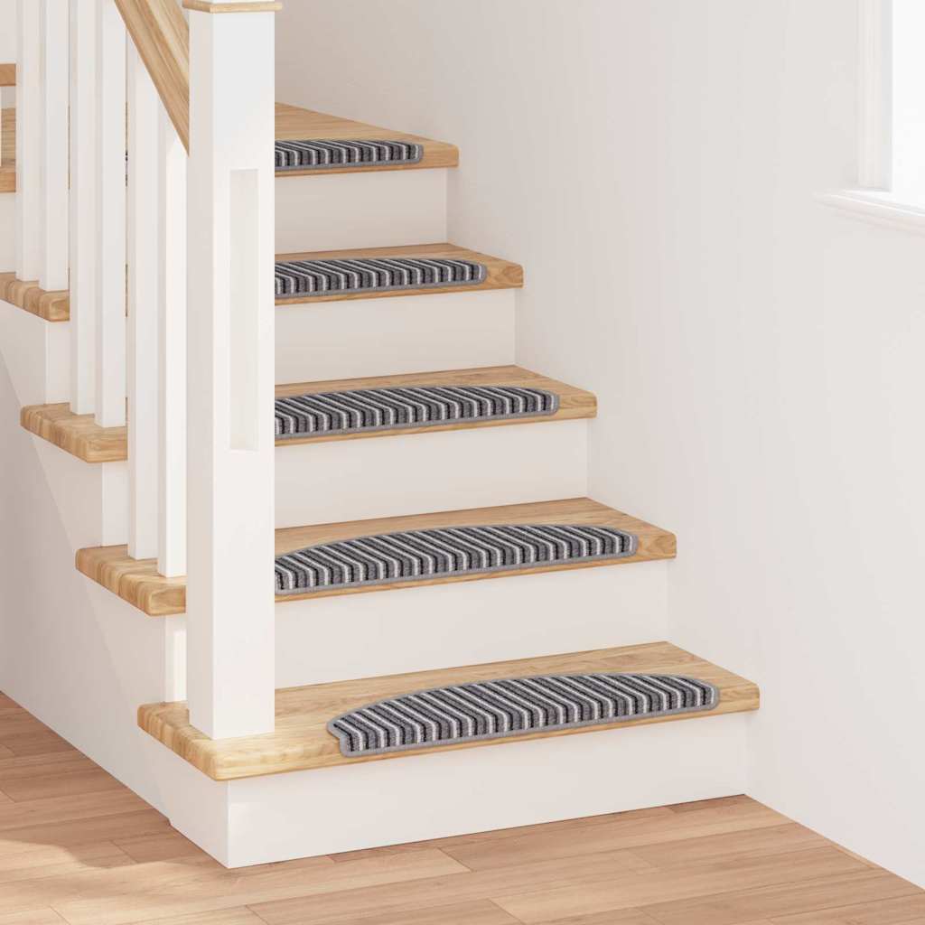 Tappetini per scale autoadesivi 15 pz 65 x 21 x 4 cm Non-Slip